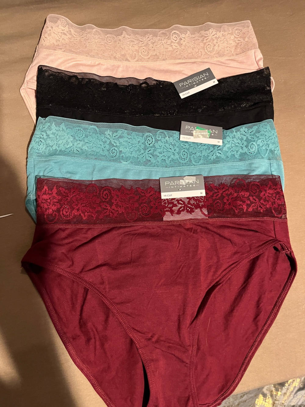 Parisian hi cut panties 4 pairs